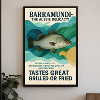 Barramundi The Aussie Delicacy Poster