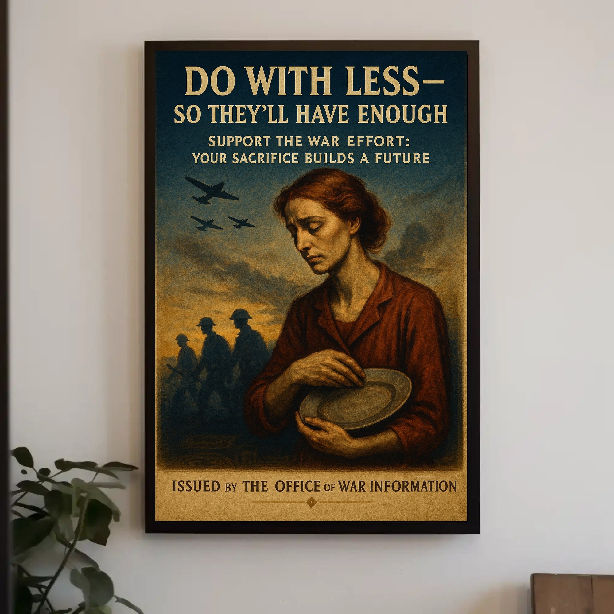 Do With Less for the War Effort Poster