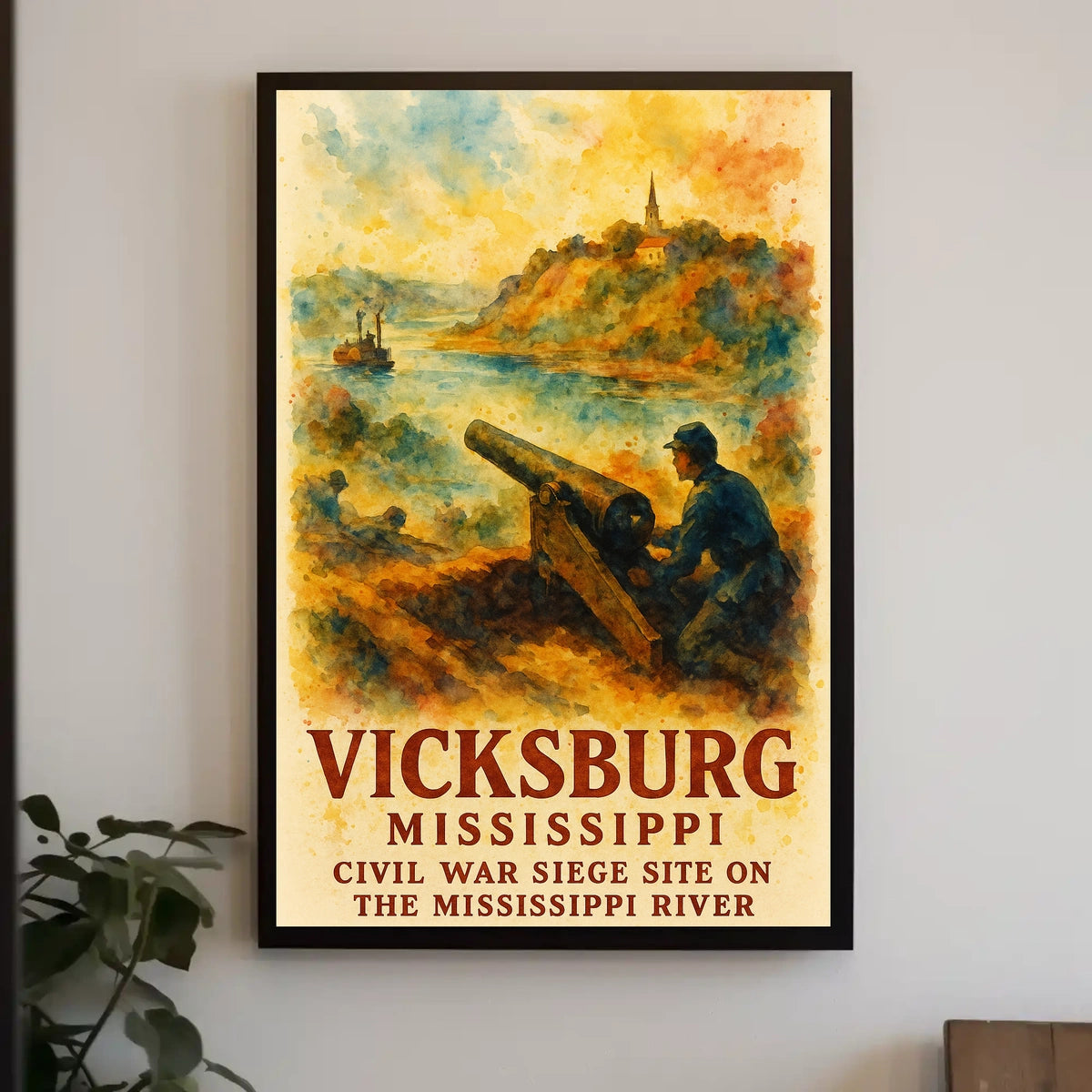 Vicksburg Civil War Siege Poster