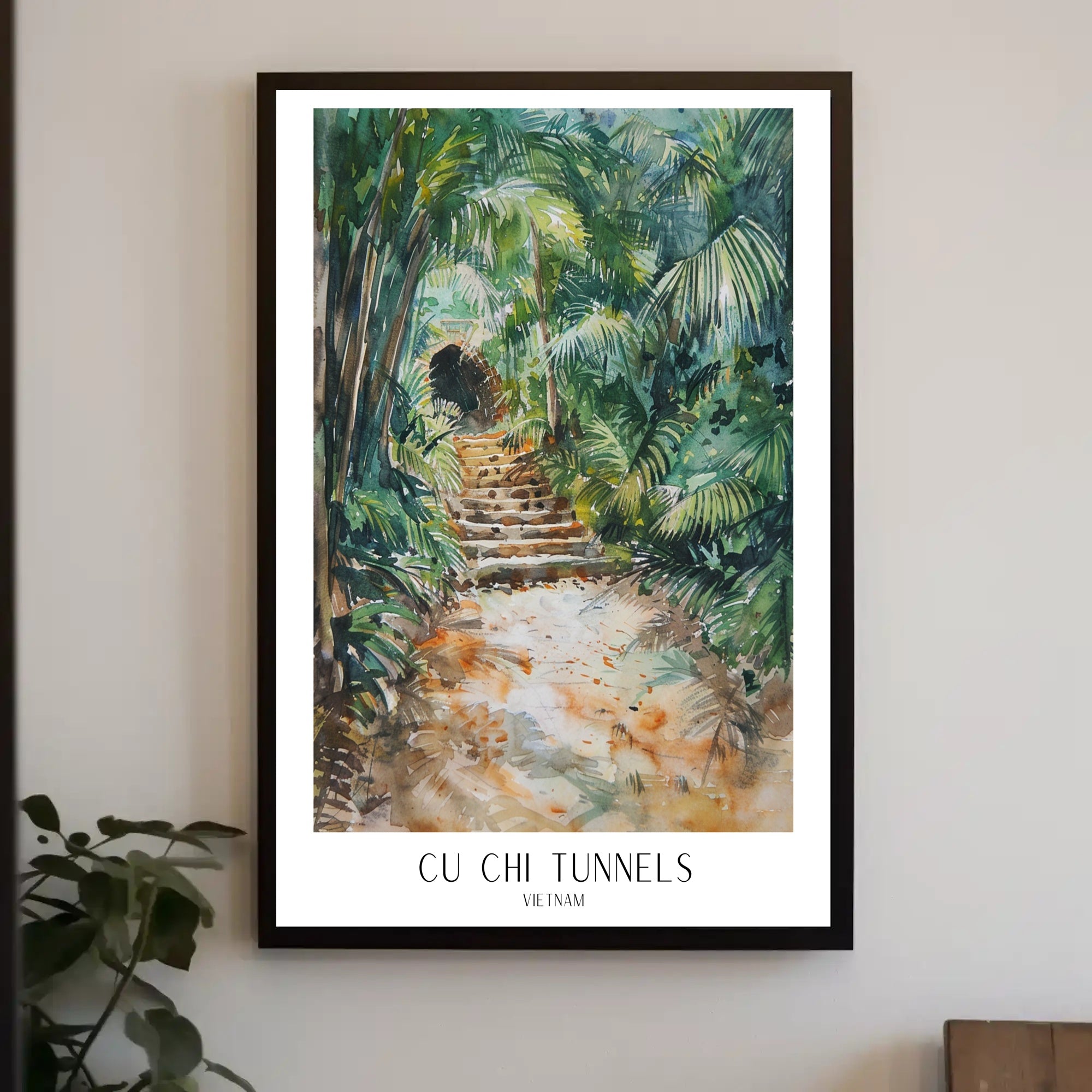 Cu Chi Tunnels Vietnam Travel Poster PosterGoat