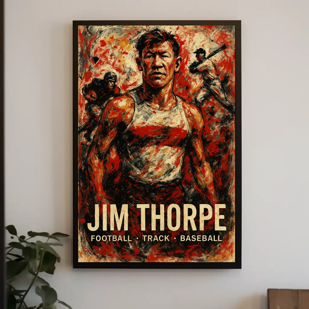 Jim Thorpe Legendary Athlete Poster