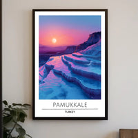 Pamukkale Sunset Travel Poster