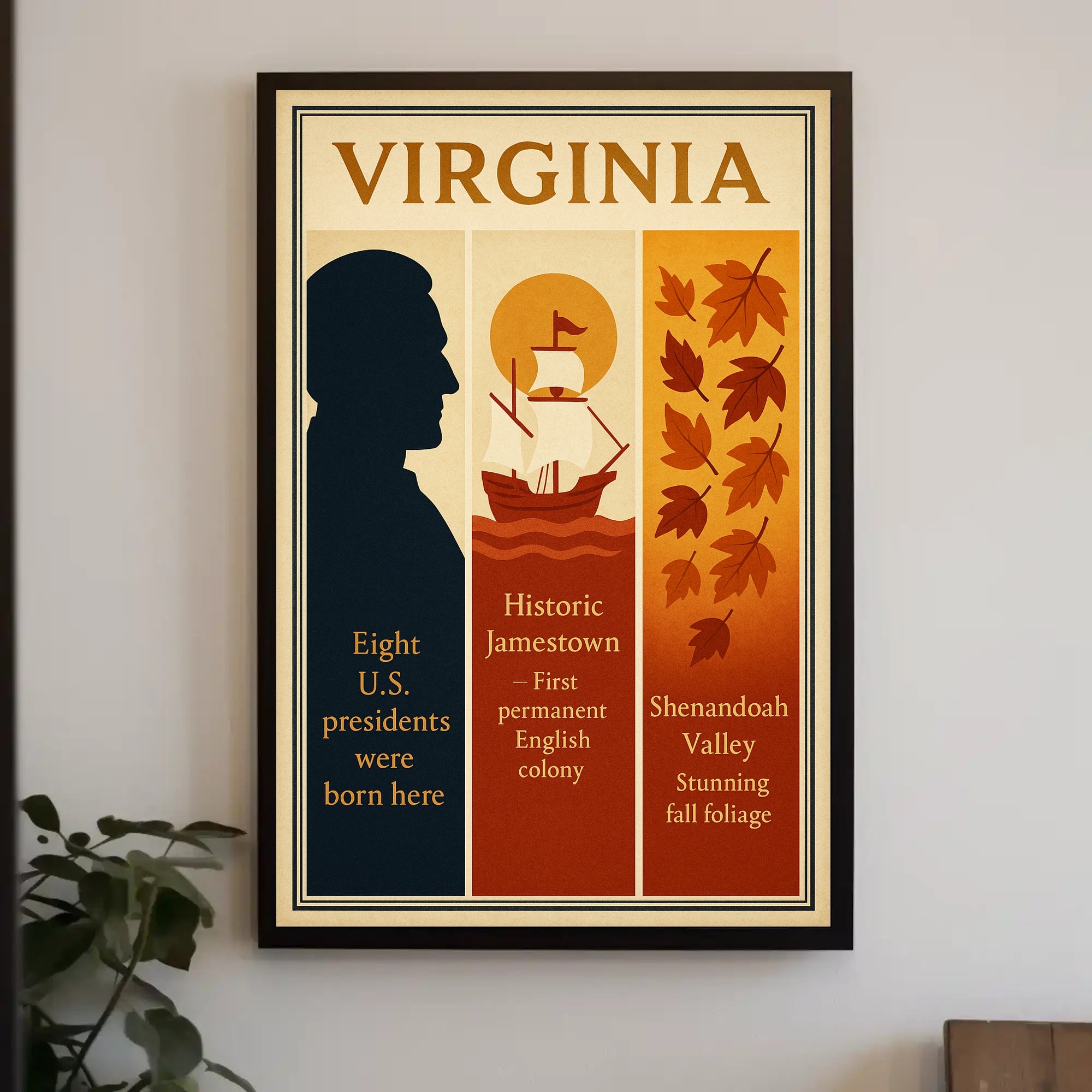 Virginias Presidential Heritage Poster PosterGoat