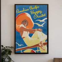 Canadian Pacific Happy Cruises Vintage Travel Poster PosterGoat