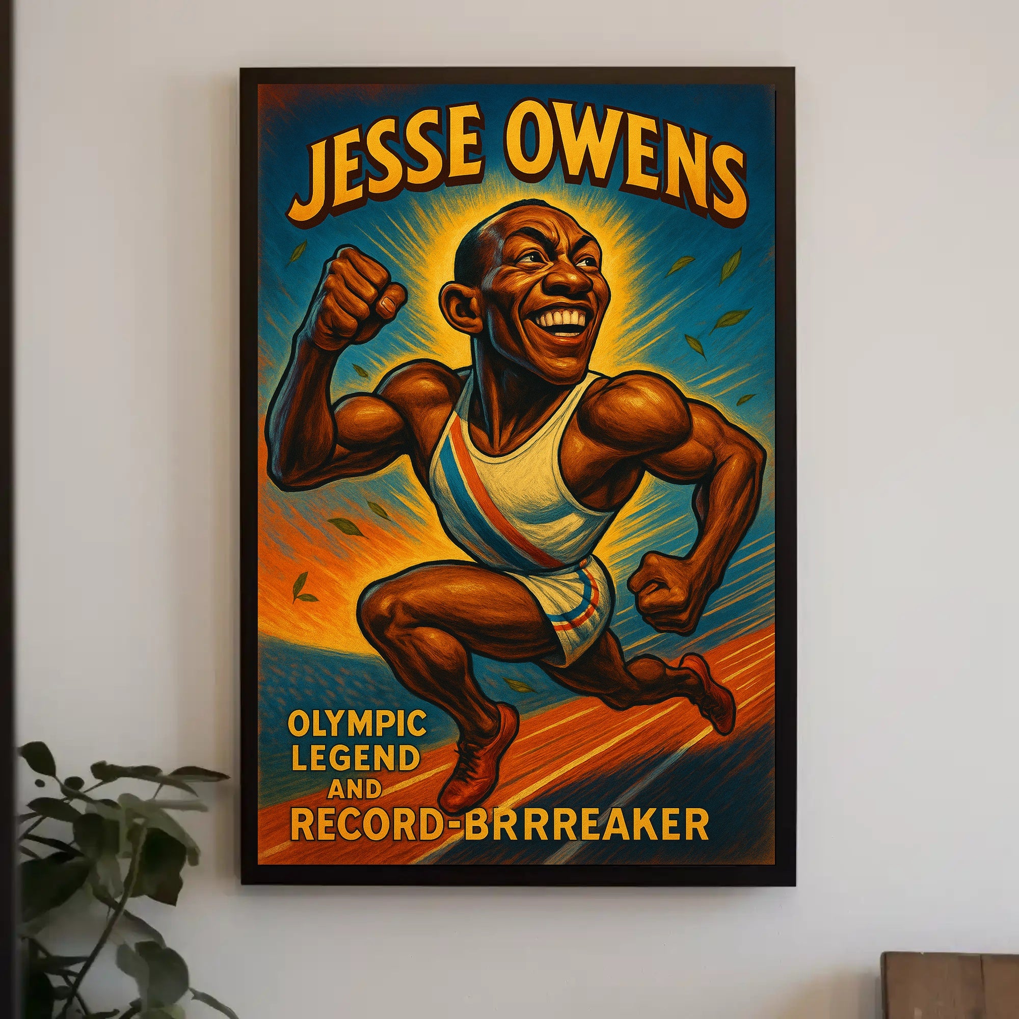 Olympic Legend Vintage Sports Poster