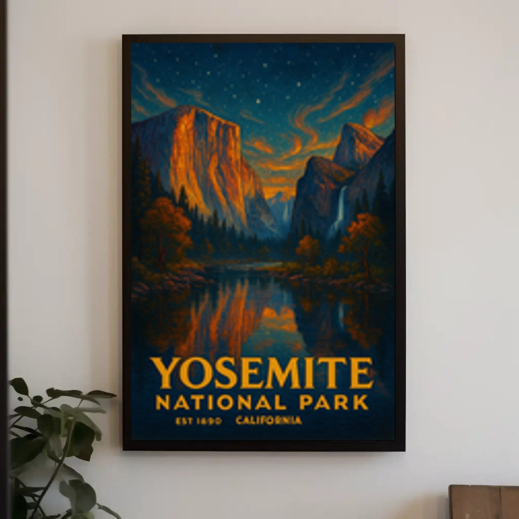 Yosemite National Park Vintage Travel Poster