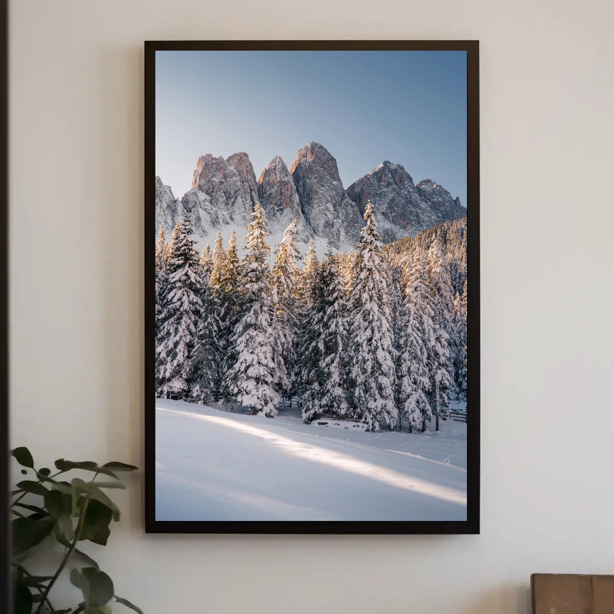 Breathtaking Winter Scene in a National Park Poster