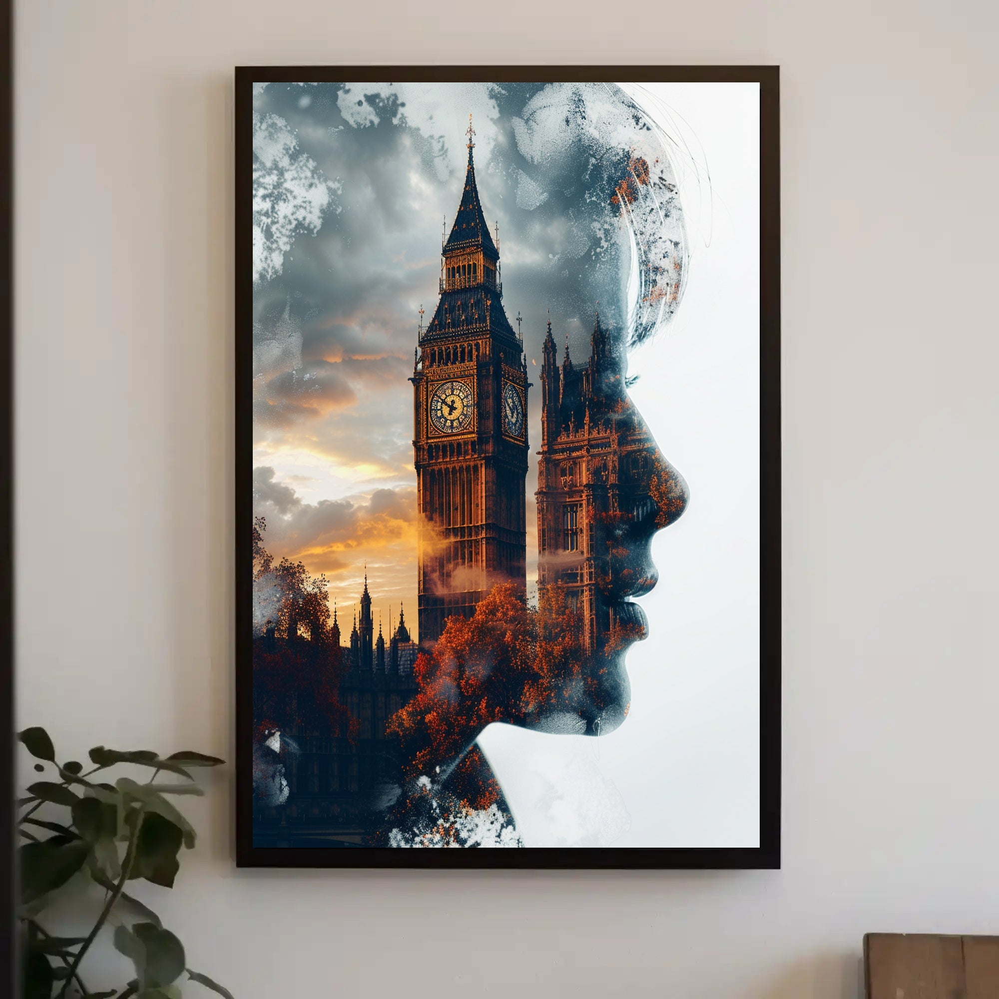 Reflections of London Art Print Poster for Home Decor and Wanderlust Enthusiasts PosterGoat