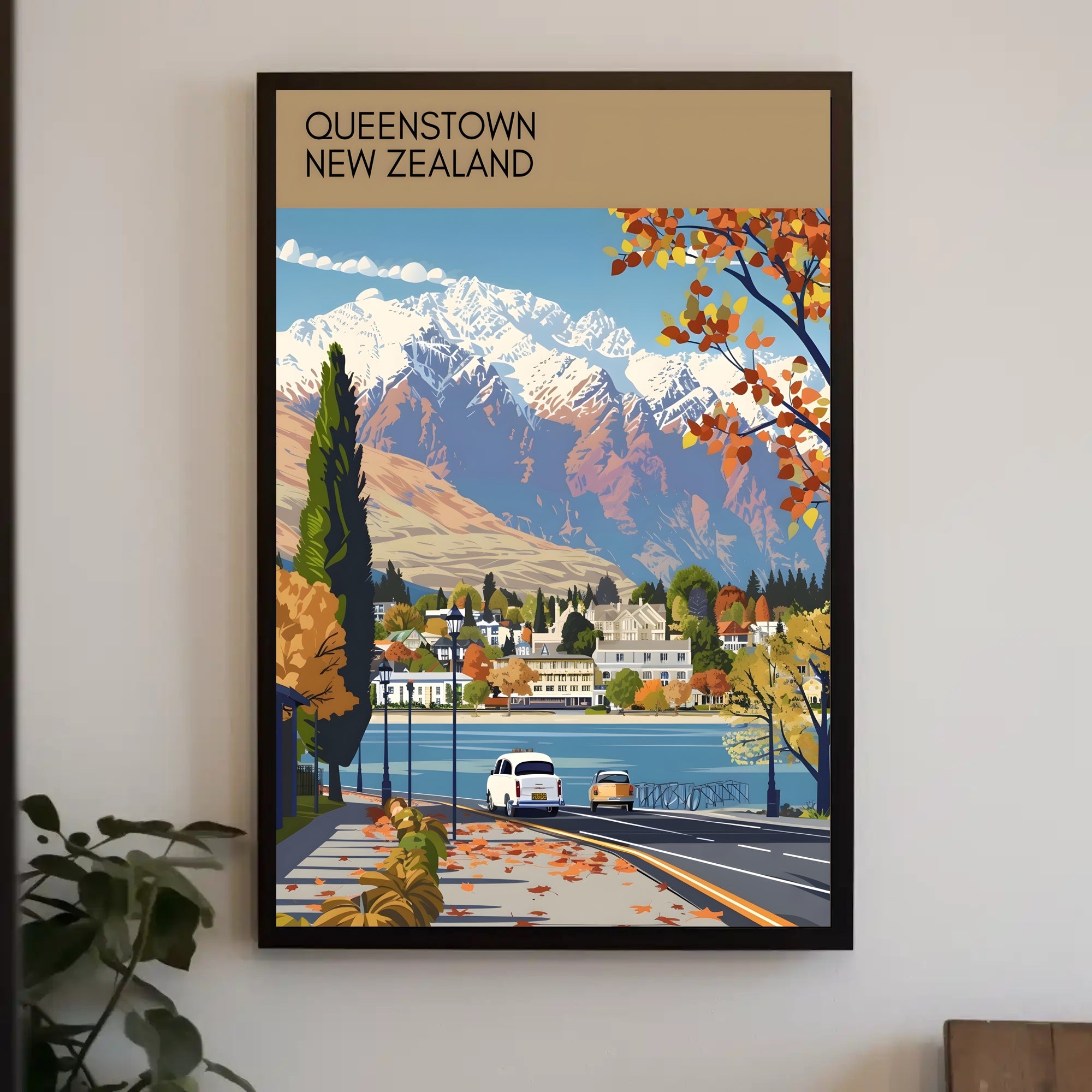 Scenic View of Queenstown Poster