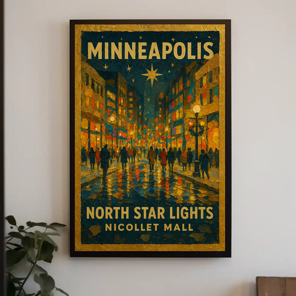 Minneapolis North Star Lights Poster