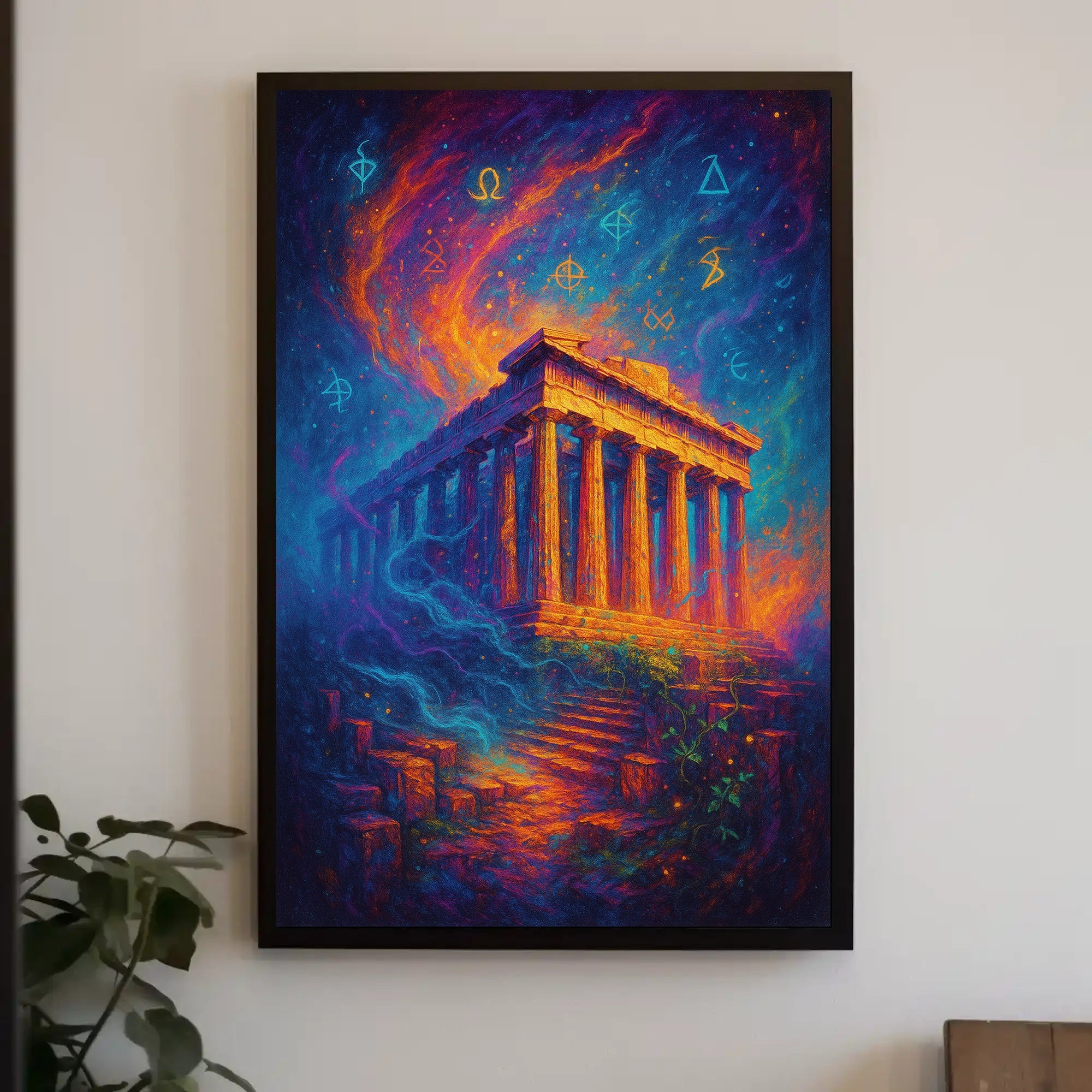 Parthenon Mystical Poster Wall Art Print Decor