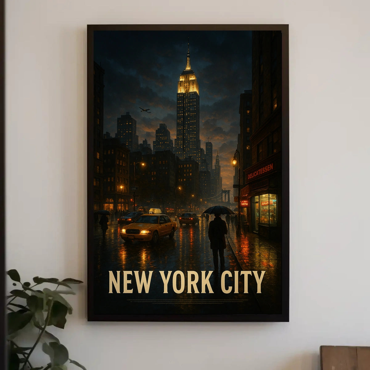 New York City at Night Poster