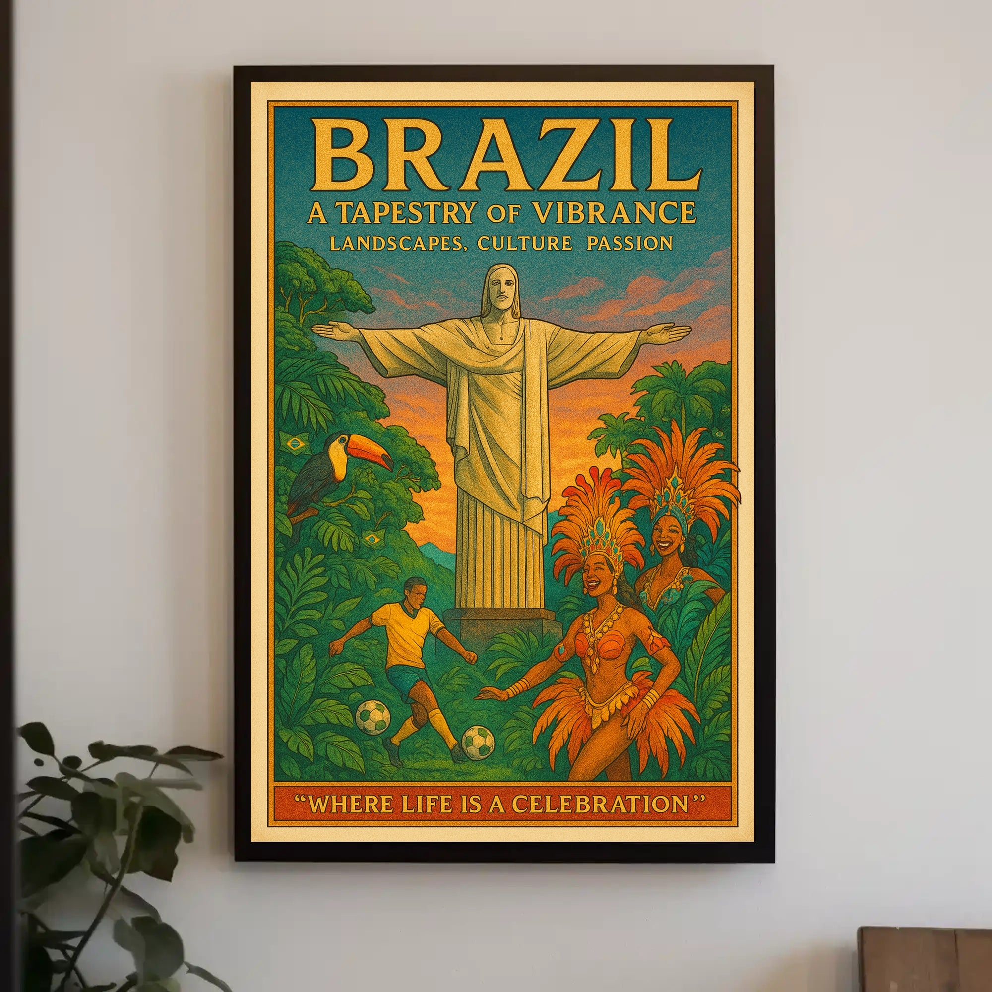Brazil A Tapestry of Vibrance Poster