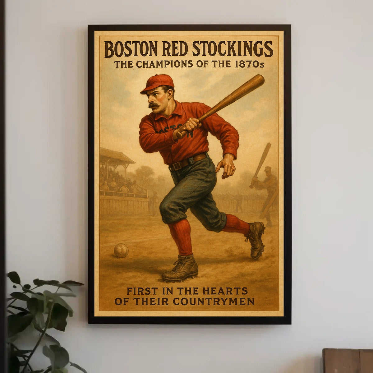 Boston Red Stockings Champions of the 1870s Poster