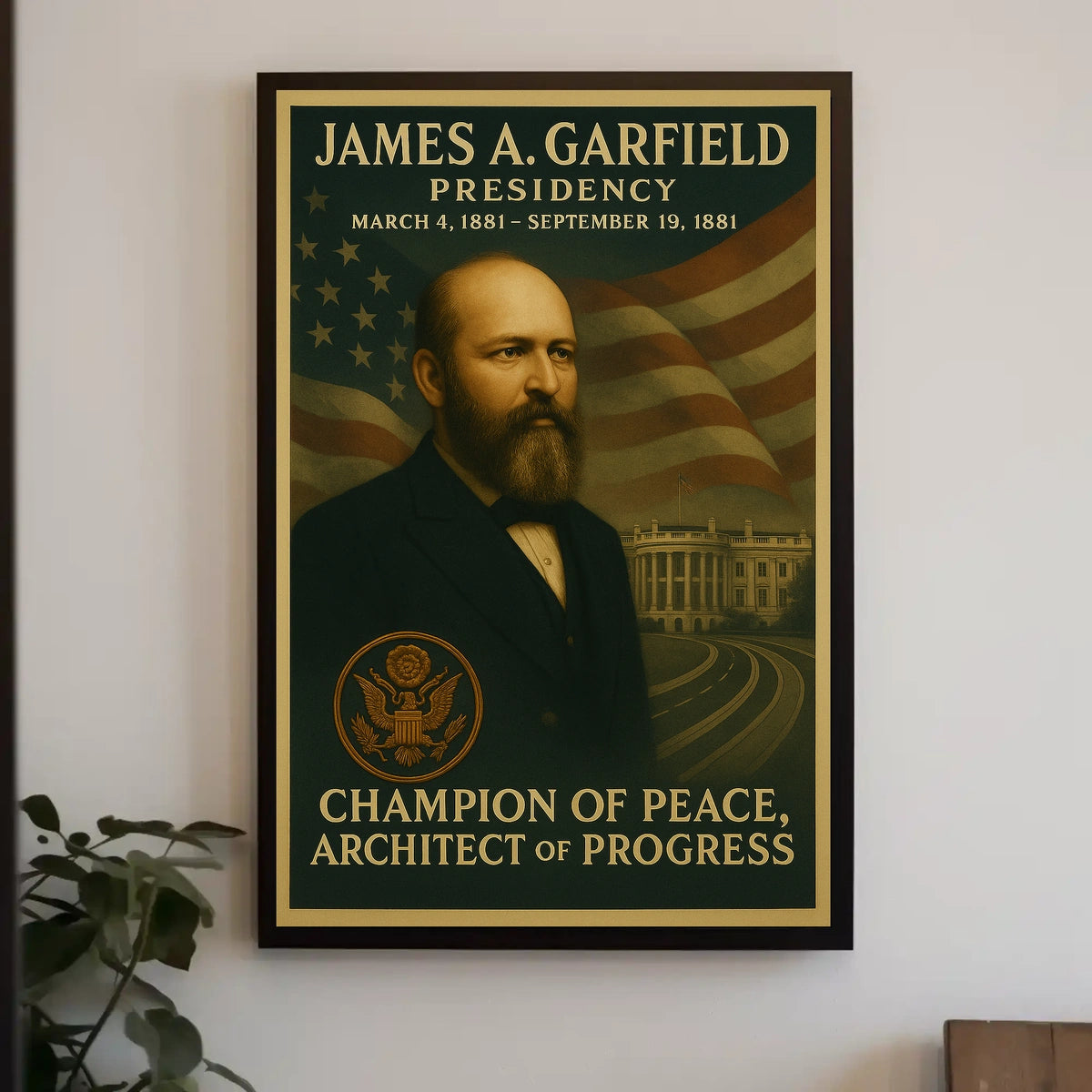 James A. Garfield Portrait Historical or Presidential Poster