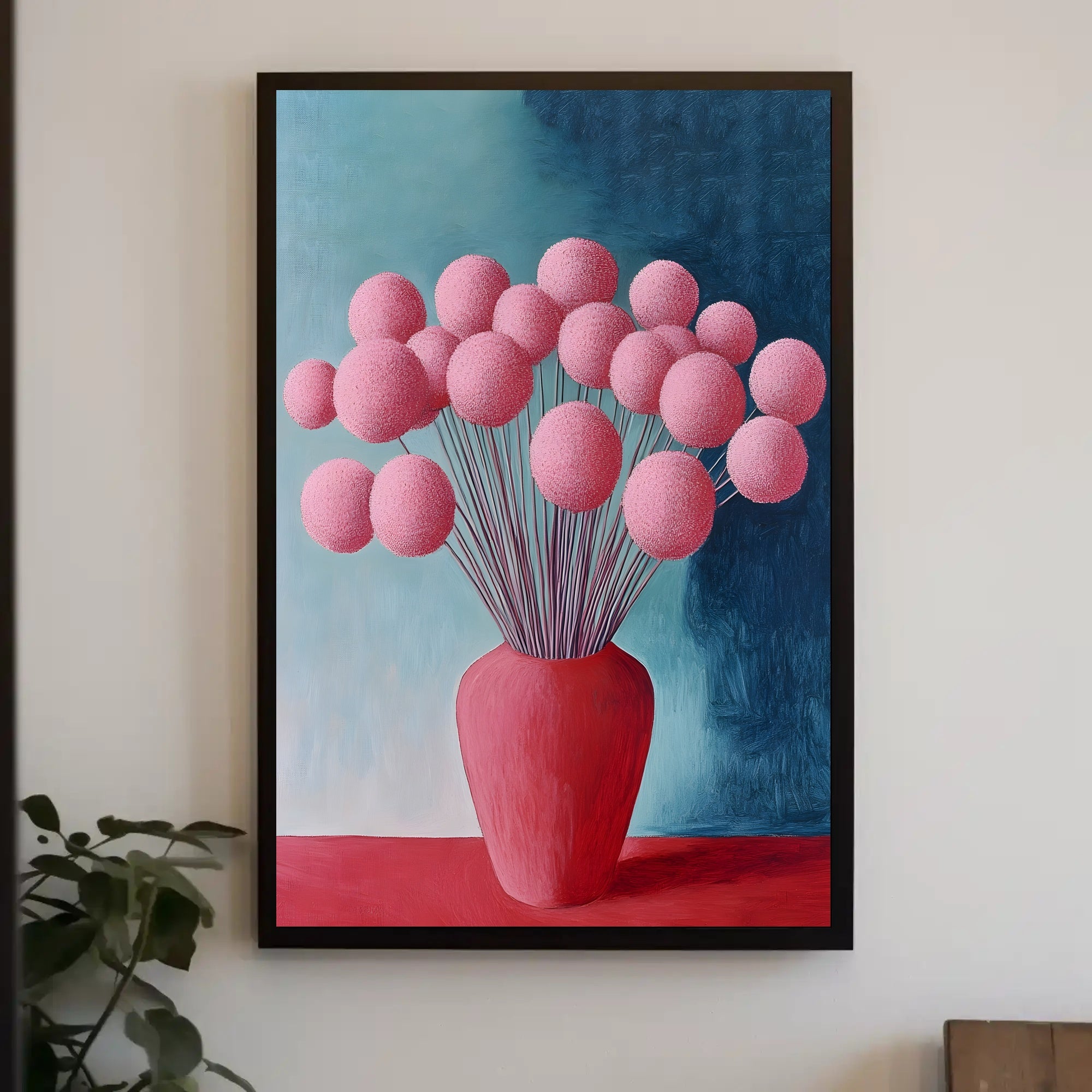 Abstract Floral Arrangement Poster Modern Botanical Print