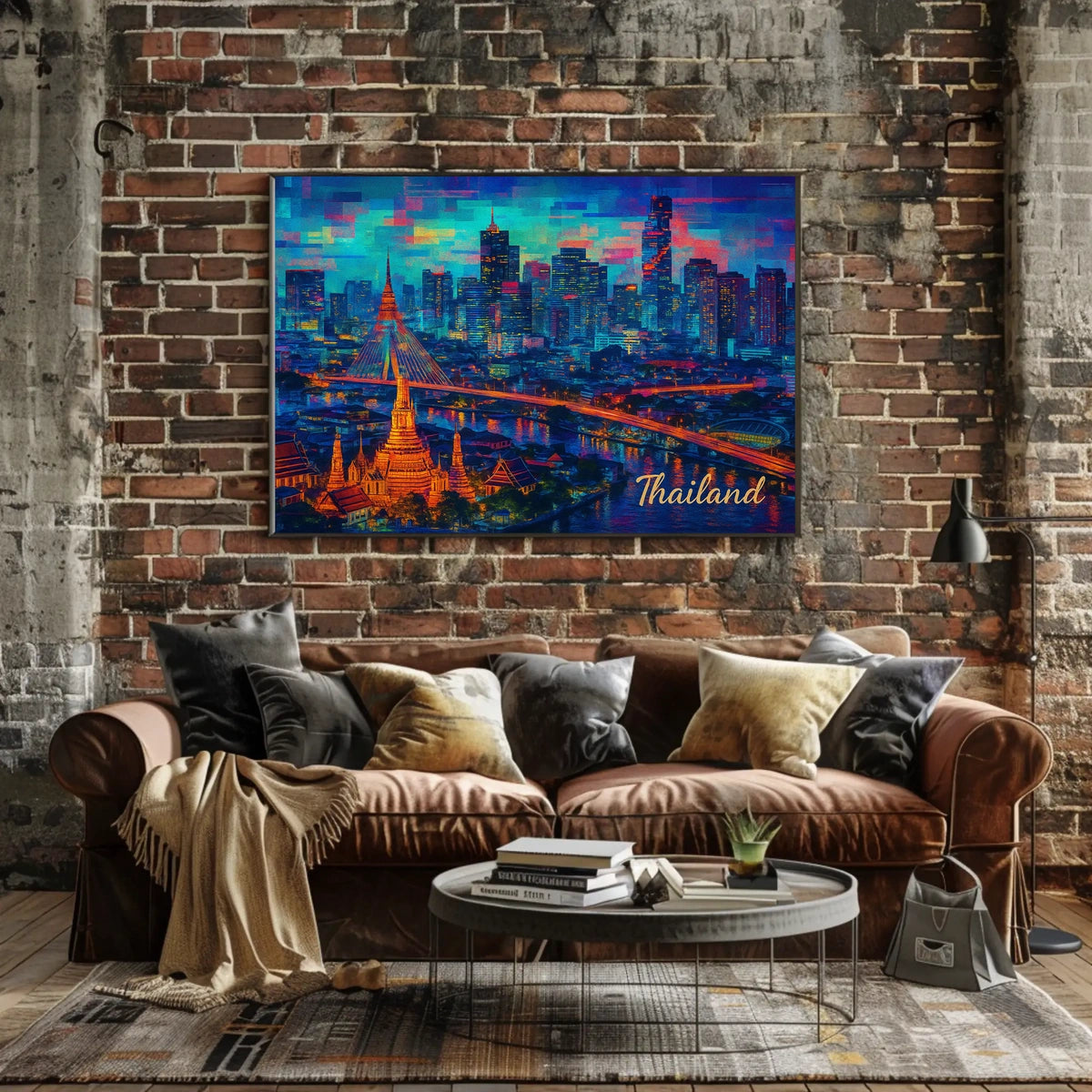 Vibrant Thailand Skyline Poster