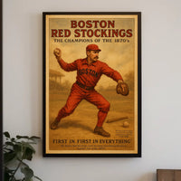 Boston Red Stockings Champions of the 1870s Poster
