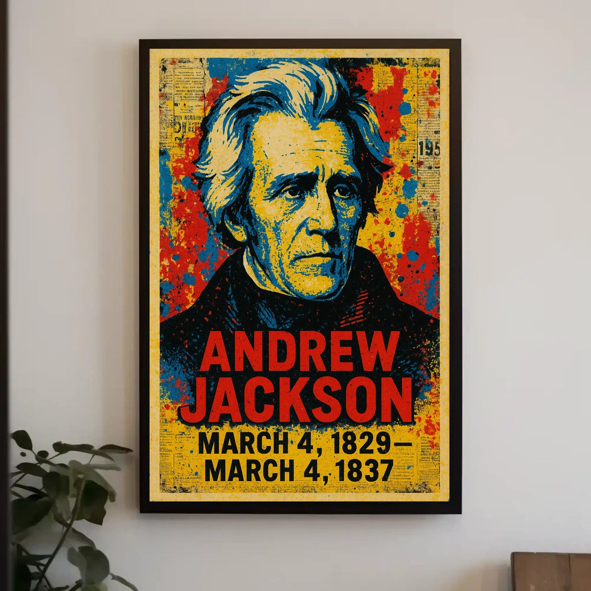Andrew Jackson 7th President of the United States Street Art Mashup Poster