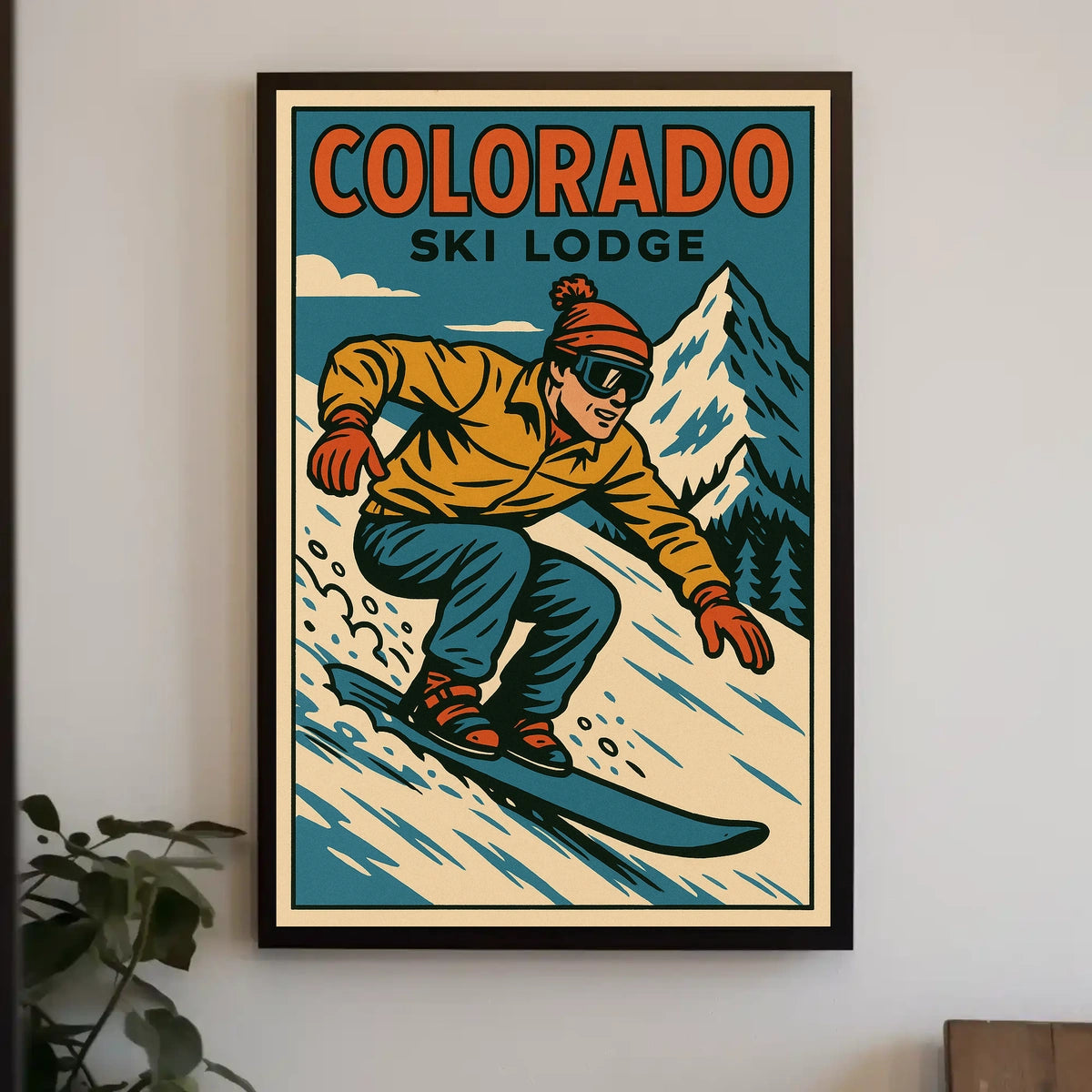 Colorado Ski Lodge Adventure Poster