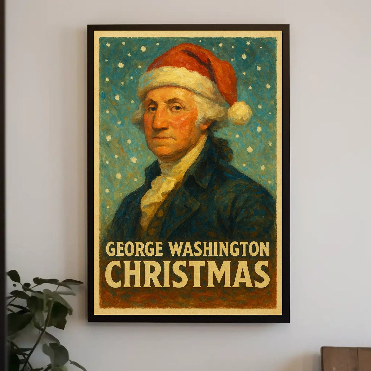 George Washington Christmas Poster