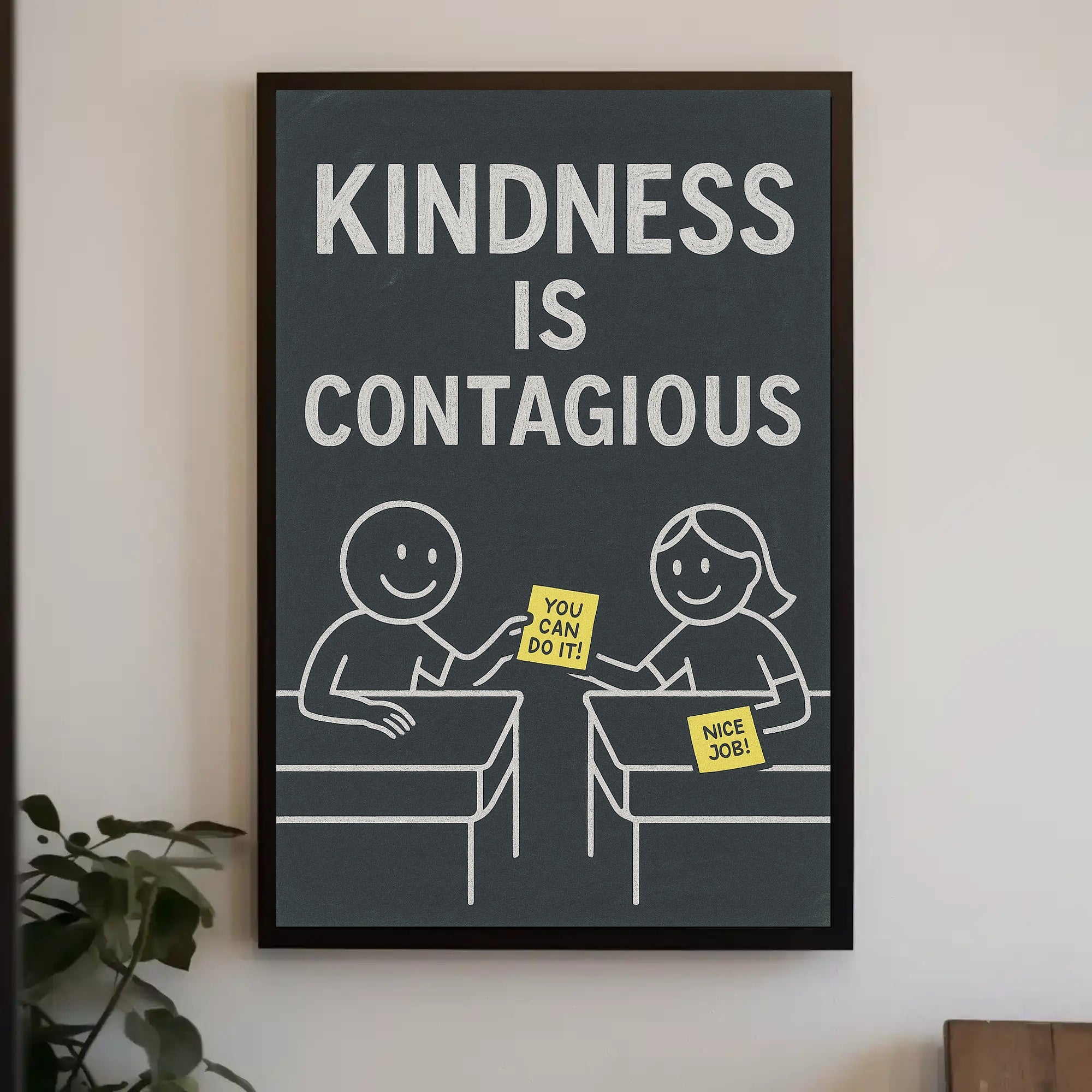 Kindness is Contagious Poster PosterGoat