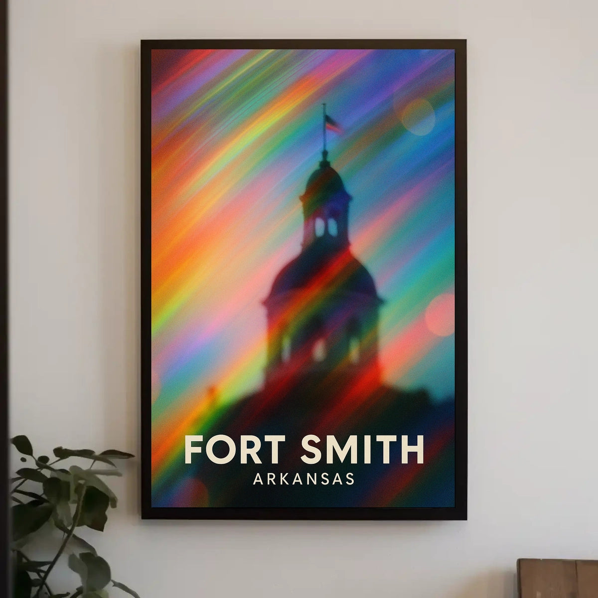 Fort Smith Arkansas Minimalist Travel Wanderlust Poster