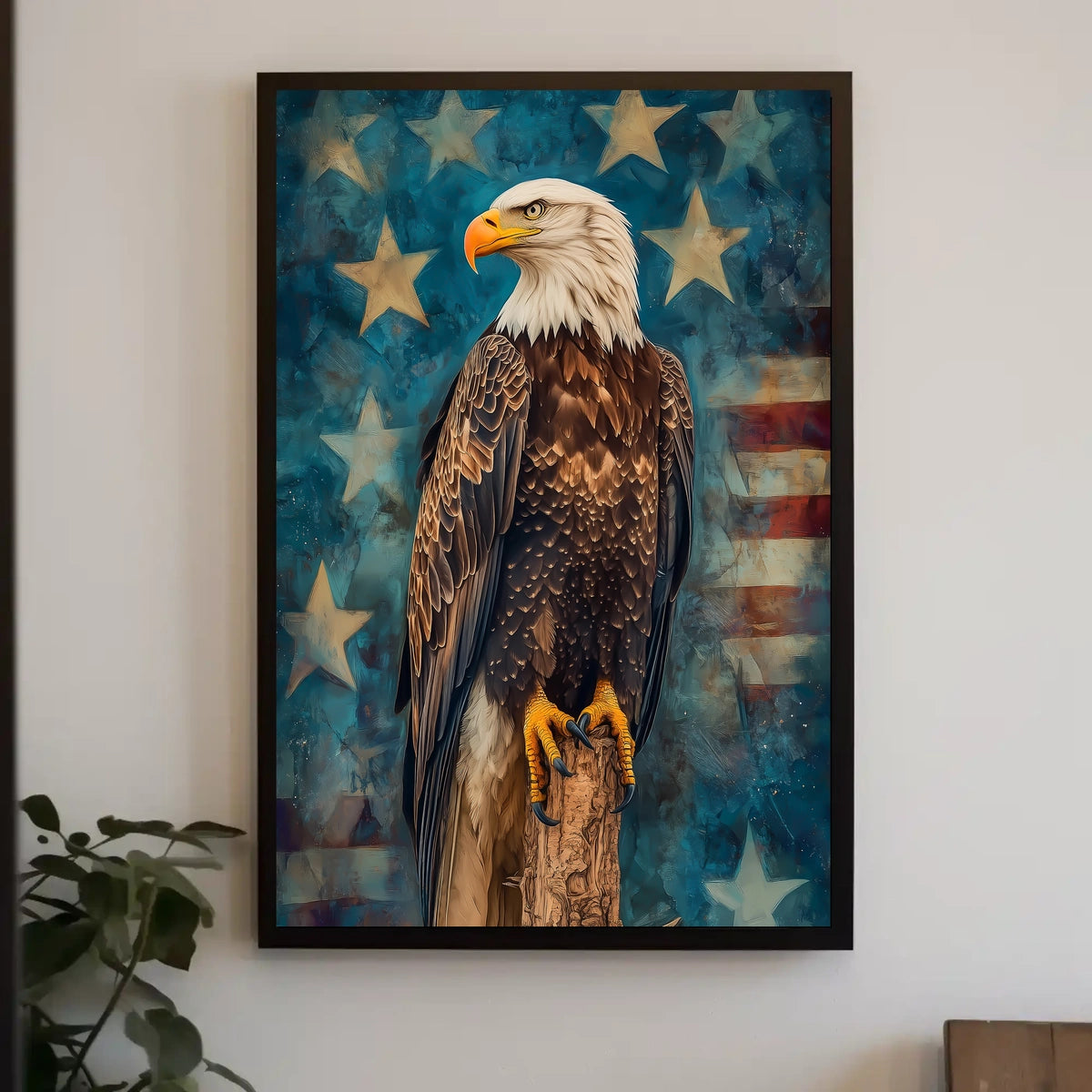 peaceful bald eagle Poster