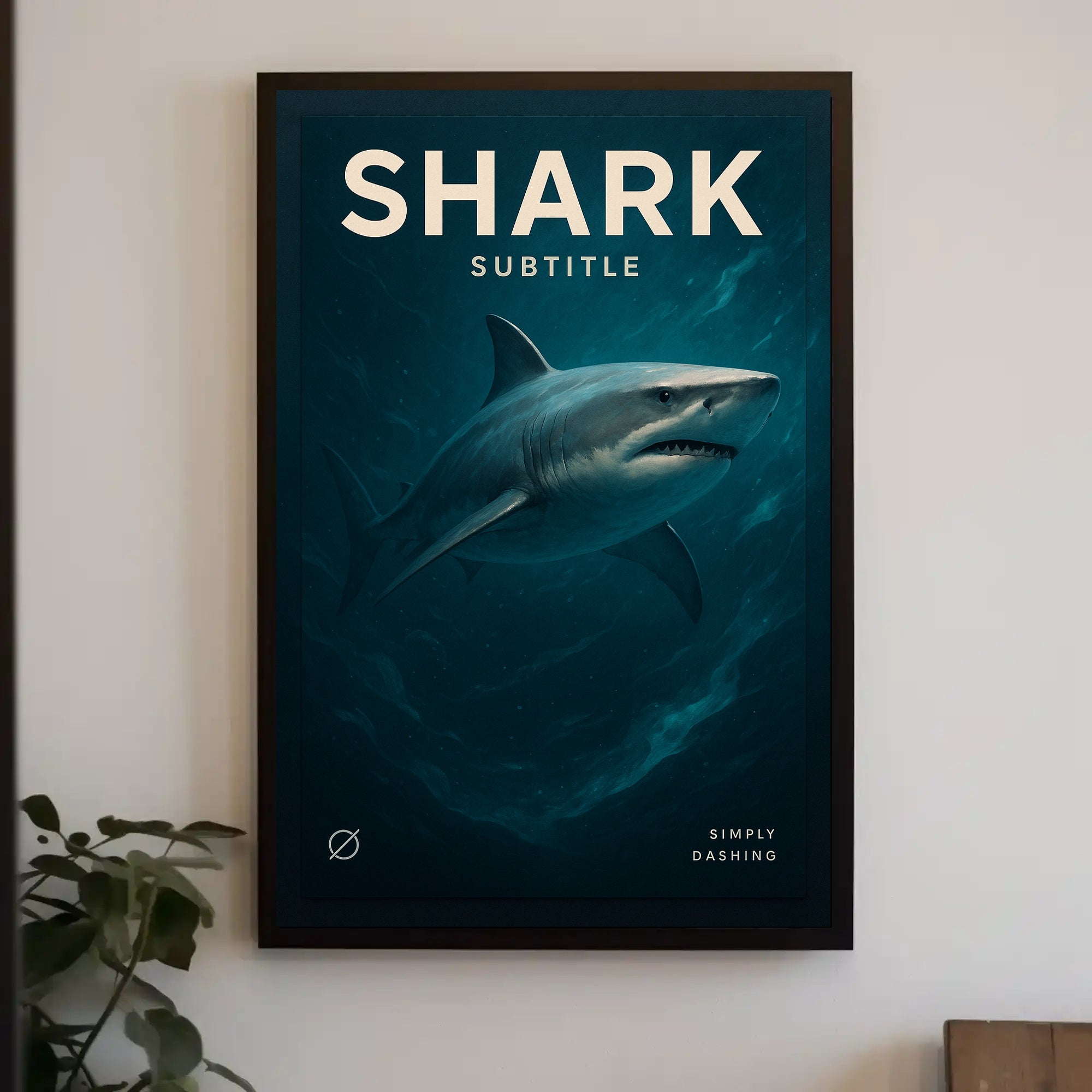 Shark Simply Dashing Poster PosterGoat