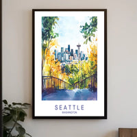 Seattle Skyline Poster PosterGoat