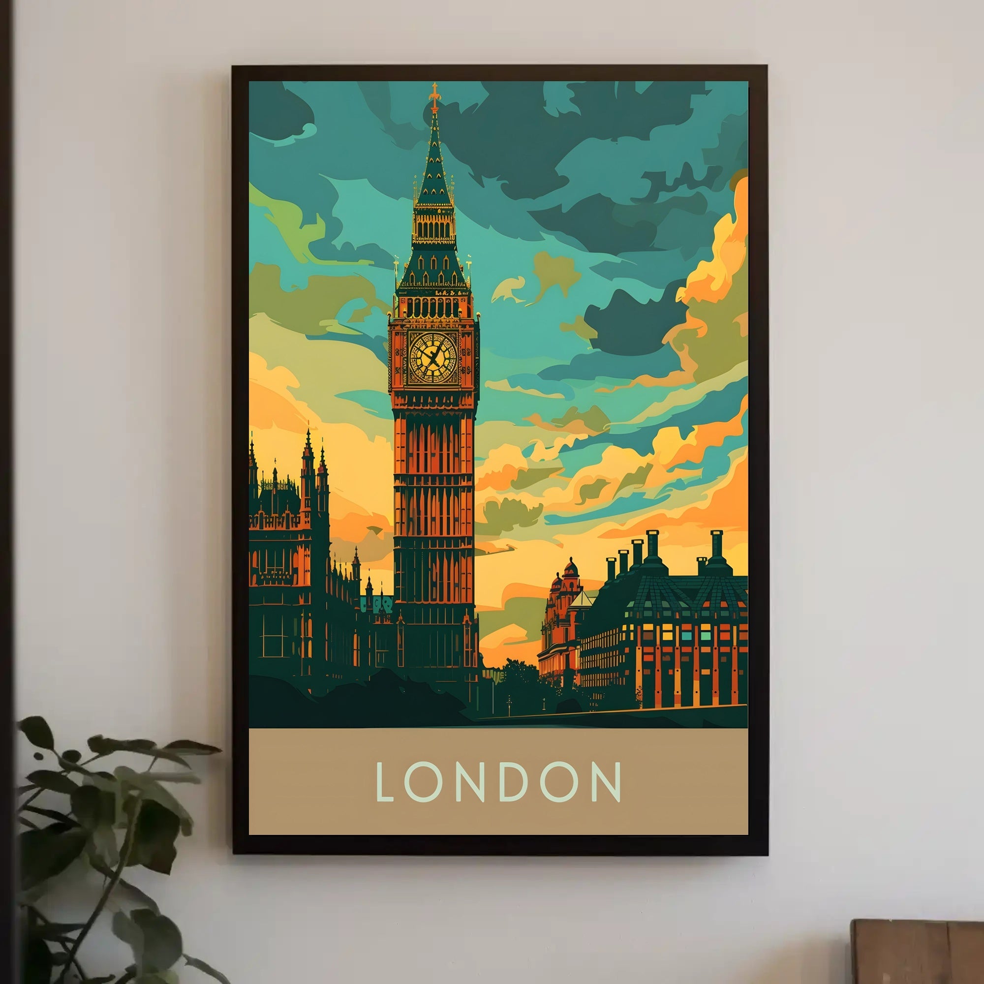 Big Ben London Travel Enthusiast's Classic Spirit Travel Poster