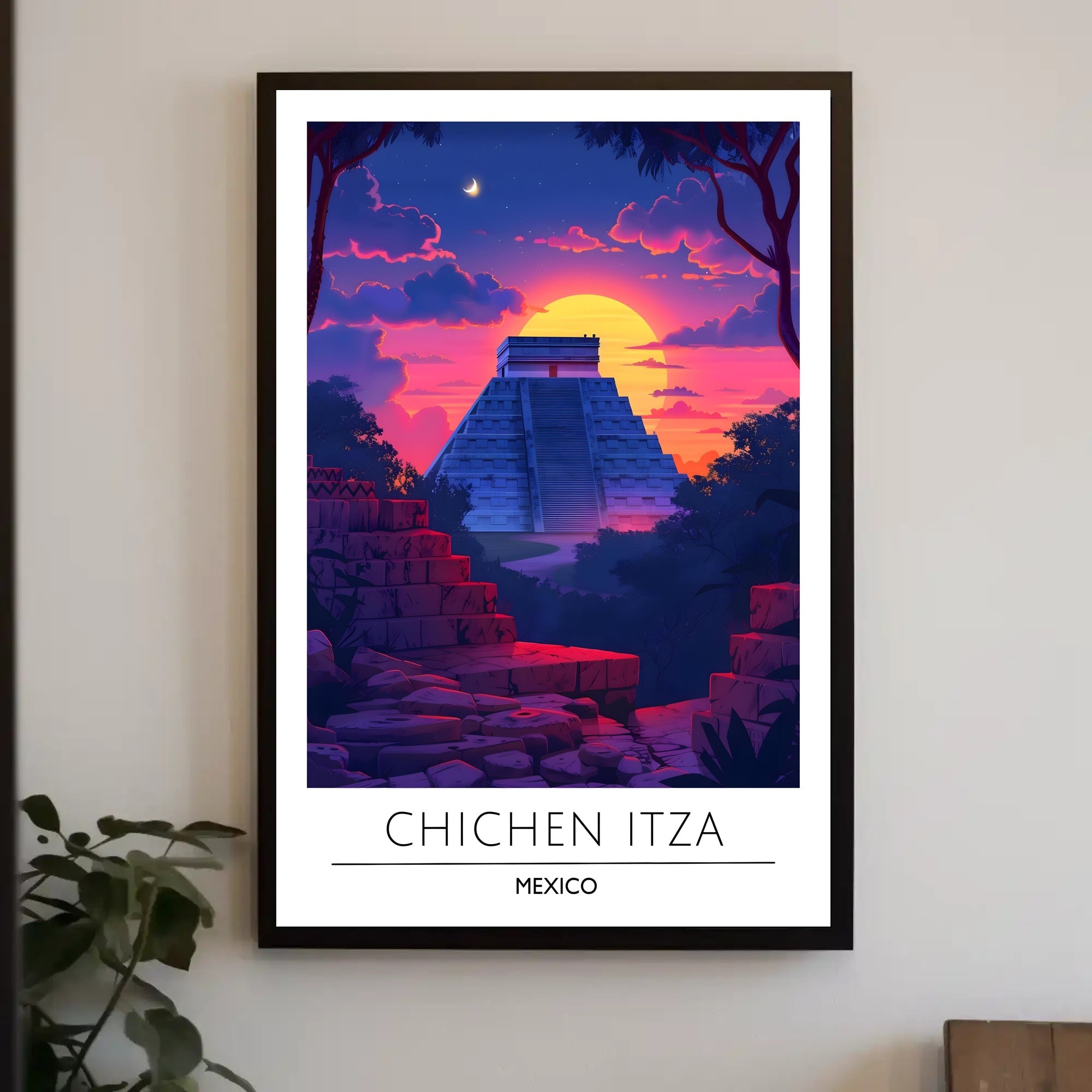 Chichen Itza Majestic Scene Cultural or Heritage Poster