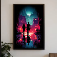 Neon Noir Cityscape Poster