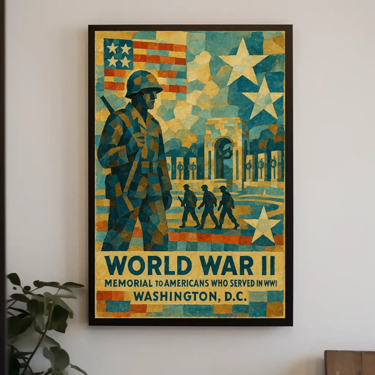 World War Ii Memorial Poster