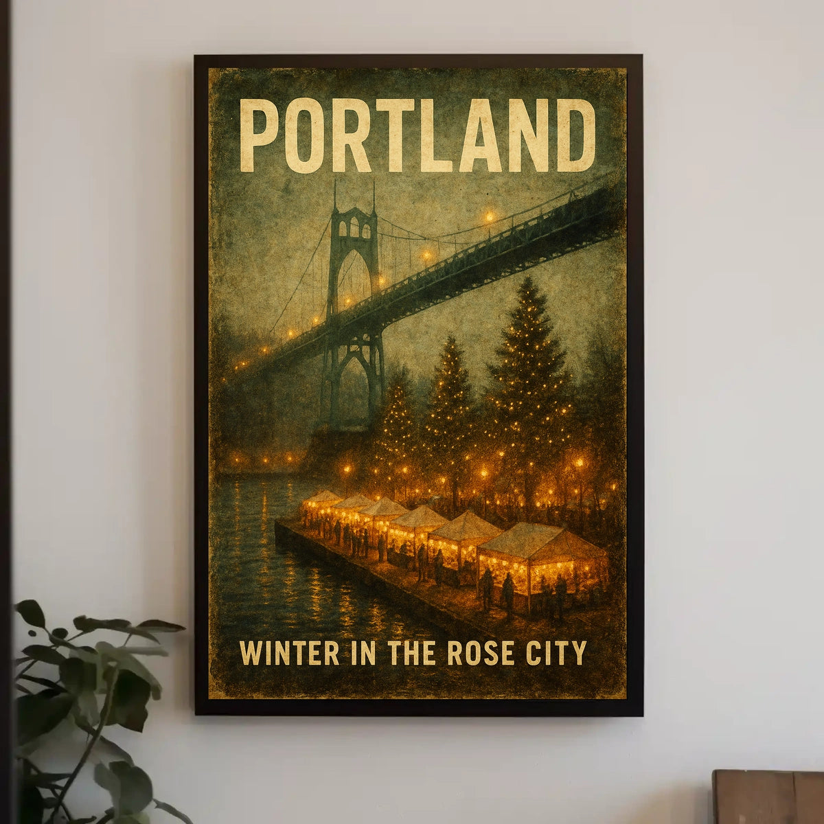 Winter In Portland Poster