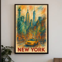 Vibrant New York City Poster