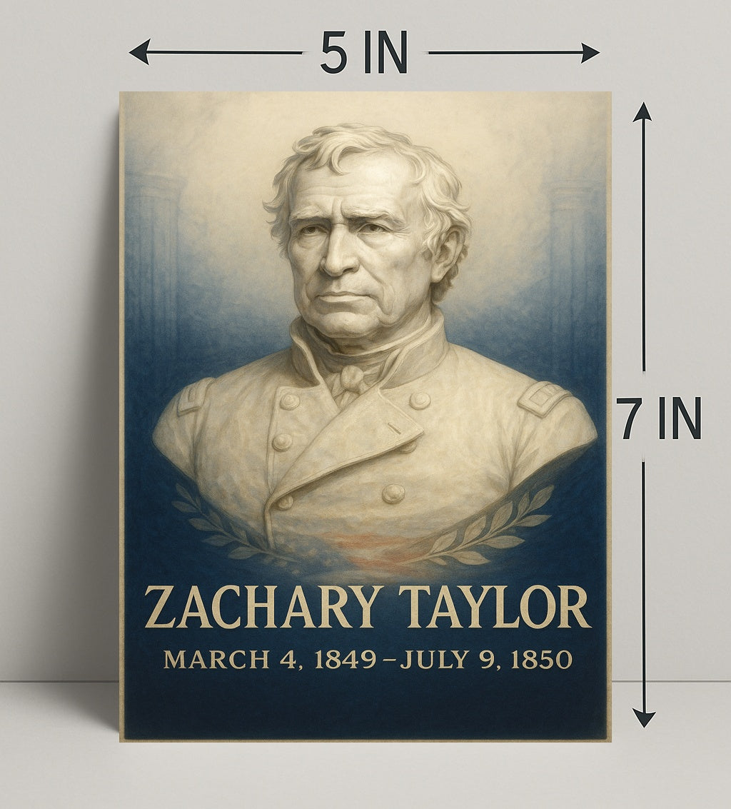 Zachary Taylor Presidential Term Poster PosterGoat