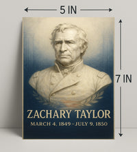 Zachary Taylor Presidential Term Poster PosterGoat
