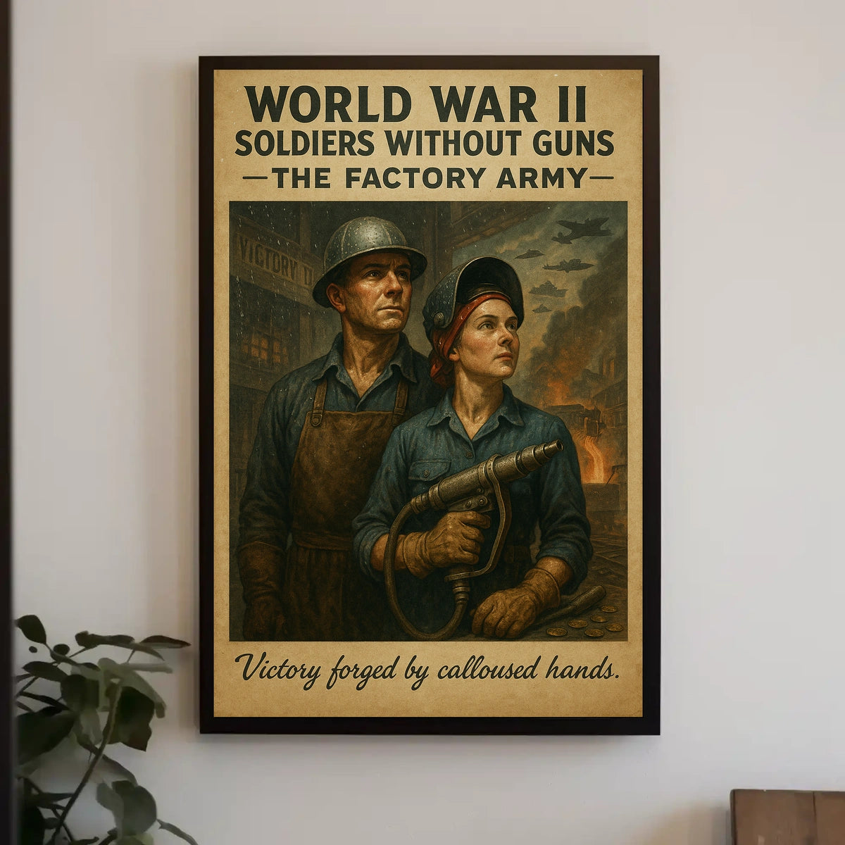 Soldiers Without Guns The Factory Army Poster