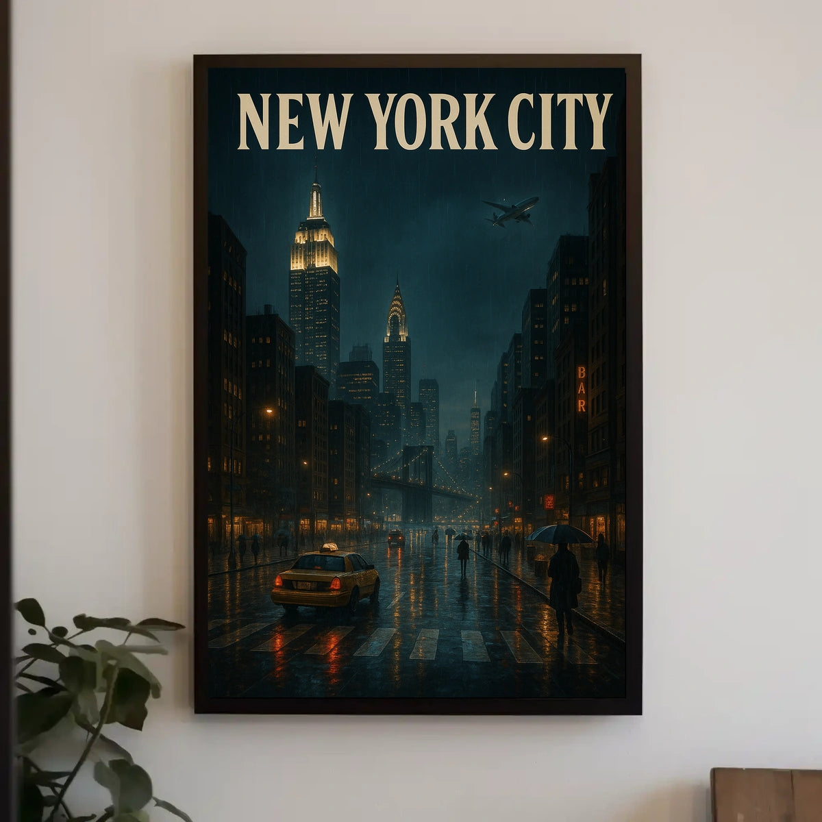 New York City at Night Poster