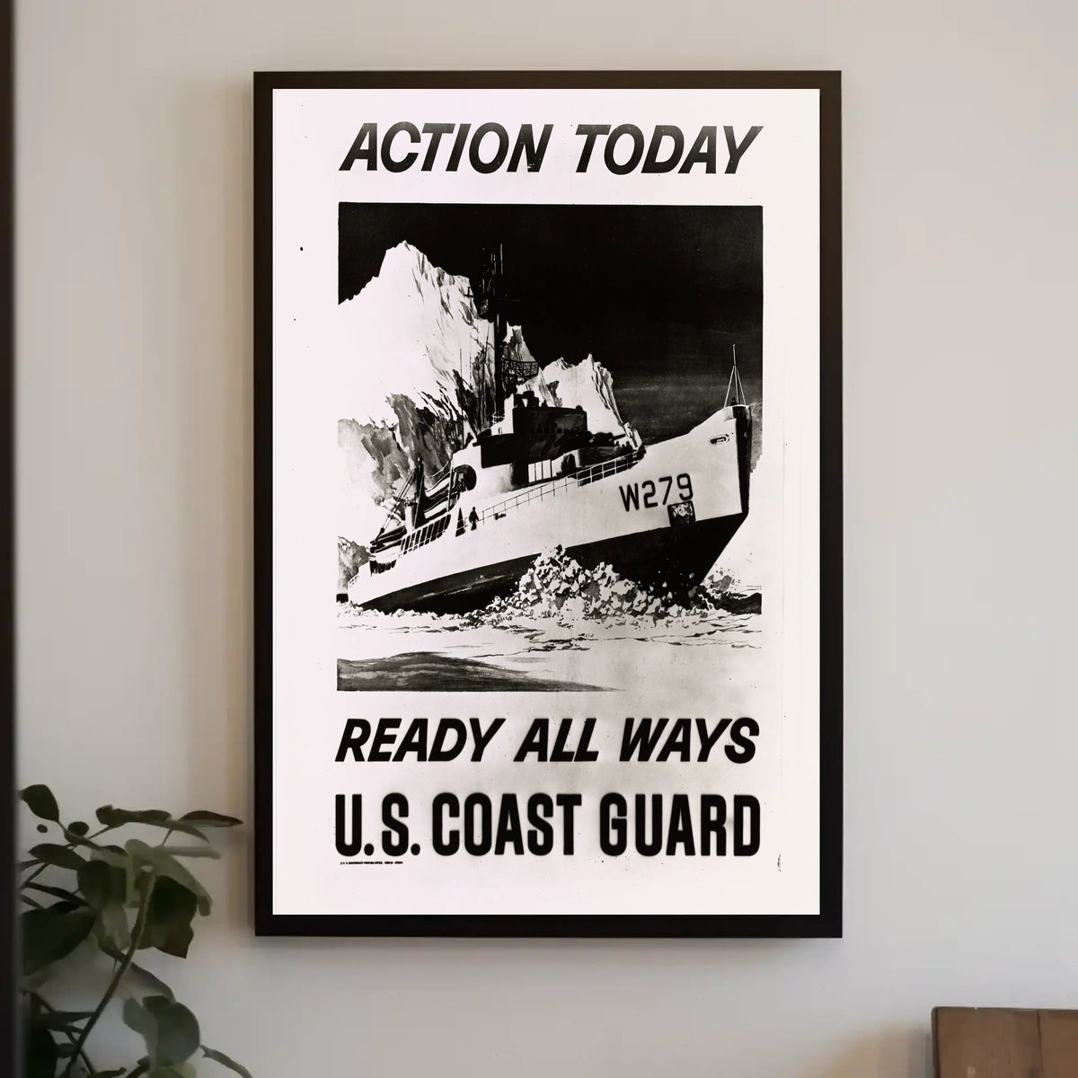 Coast Guard Ship in Ice Military Recruitment Poster