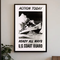 Coast Guard Ship in Ice Military Recruitment Poster