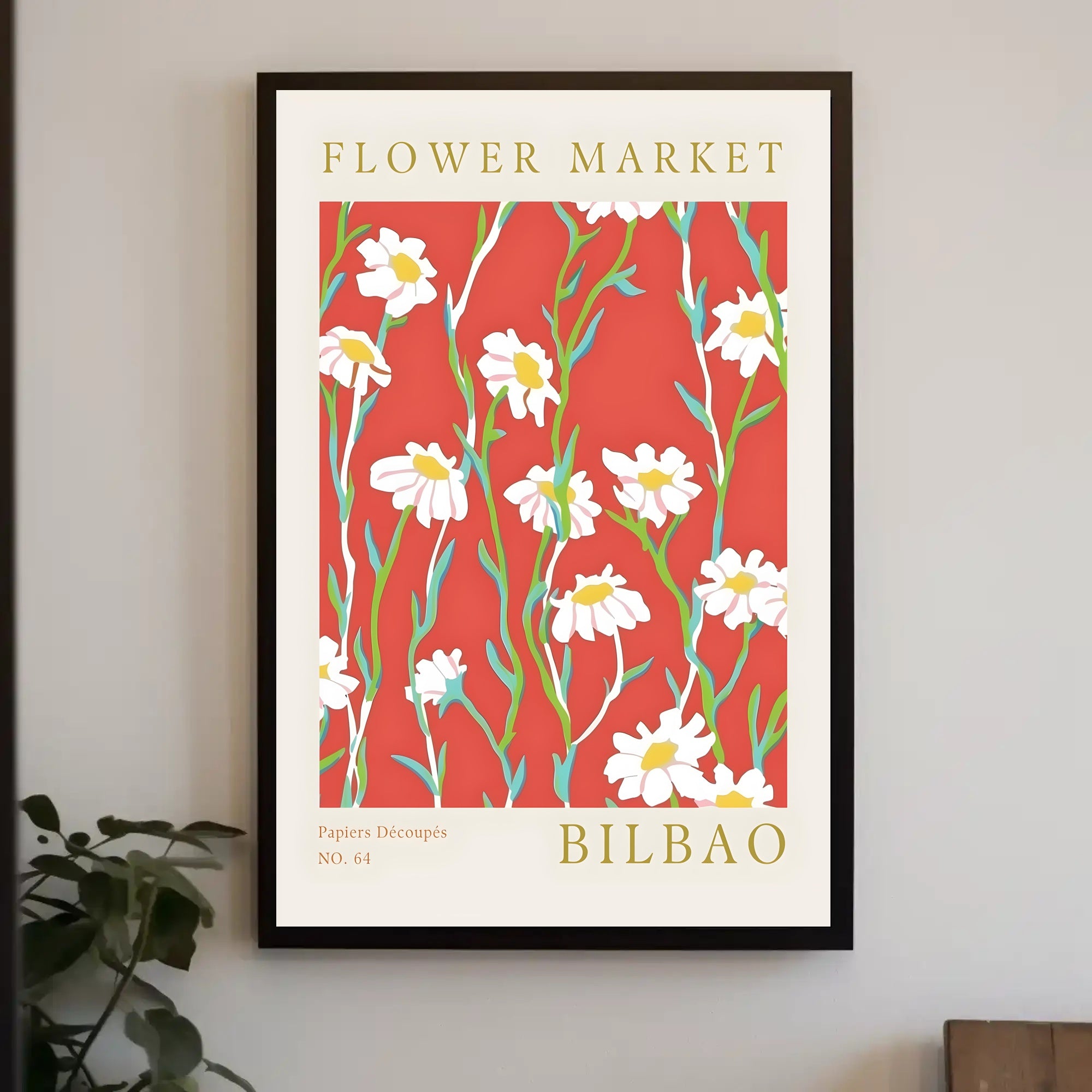 Flower Market Bilbao Poster