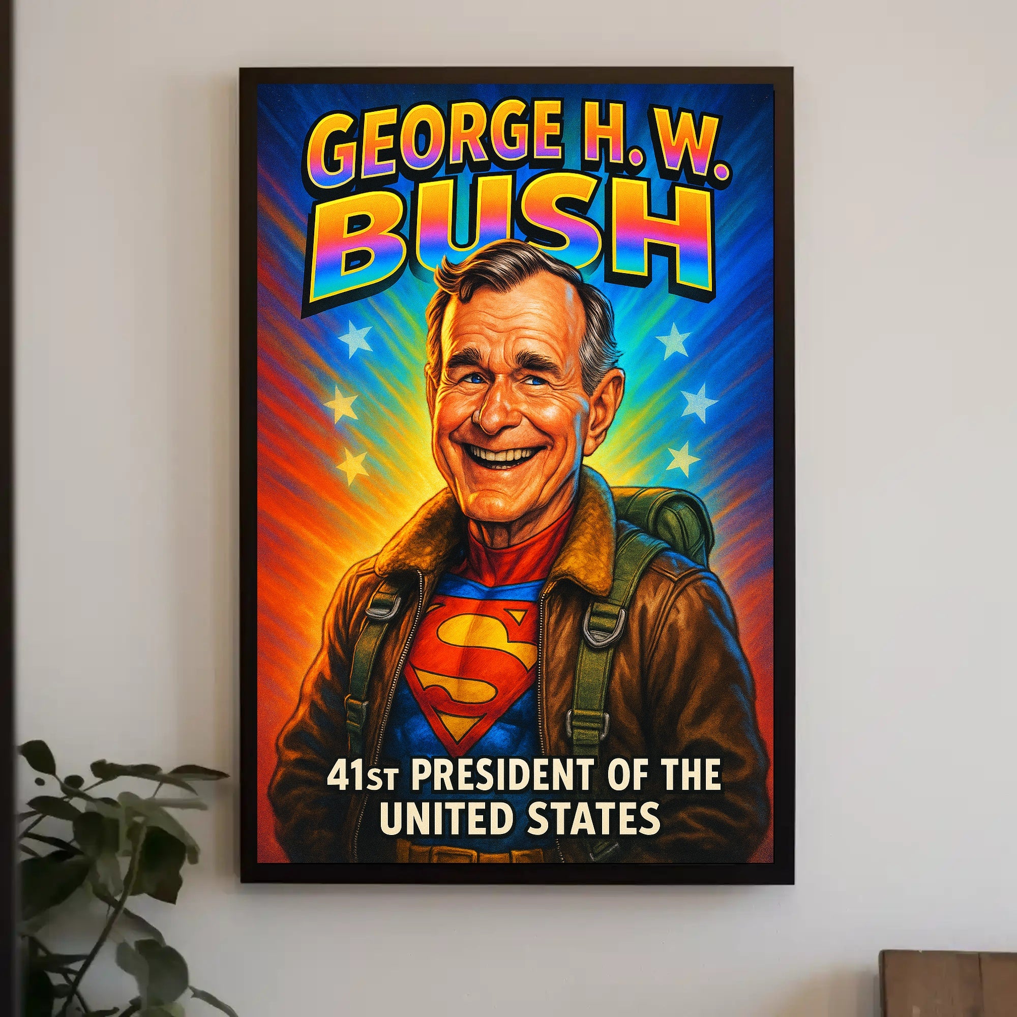 George H. W. Bush 41st President Poster PosterGoat