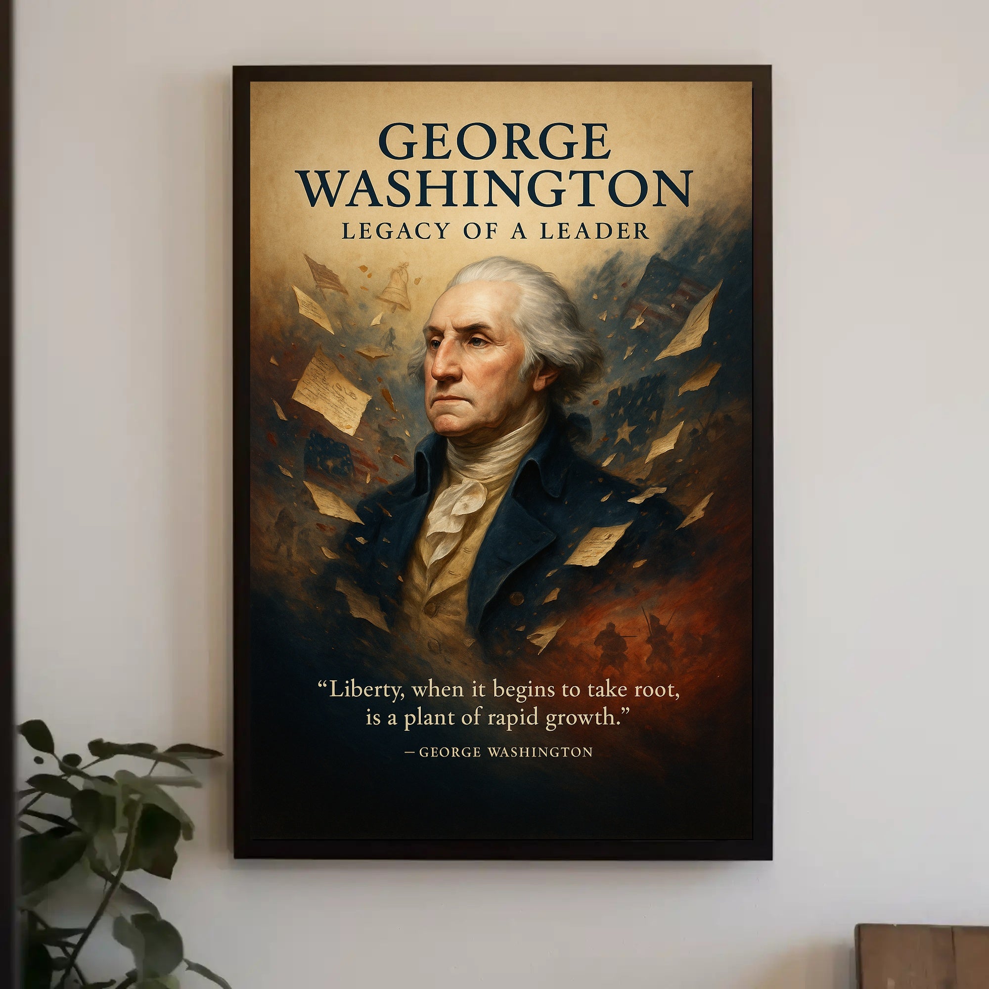 George Washington Legacy of a Leader Poster PosterGoat