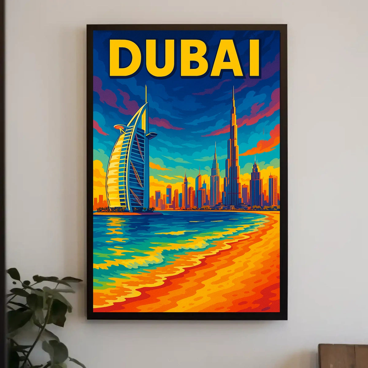 Dubai Skyline Poster