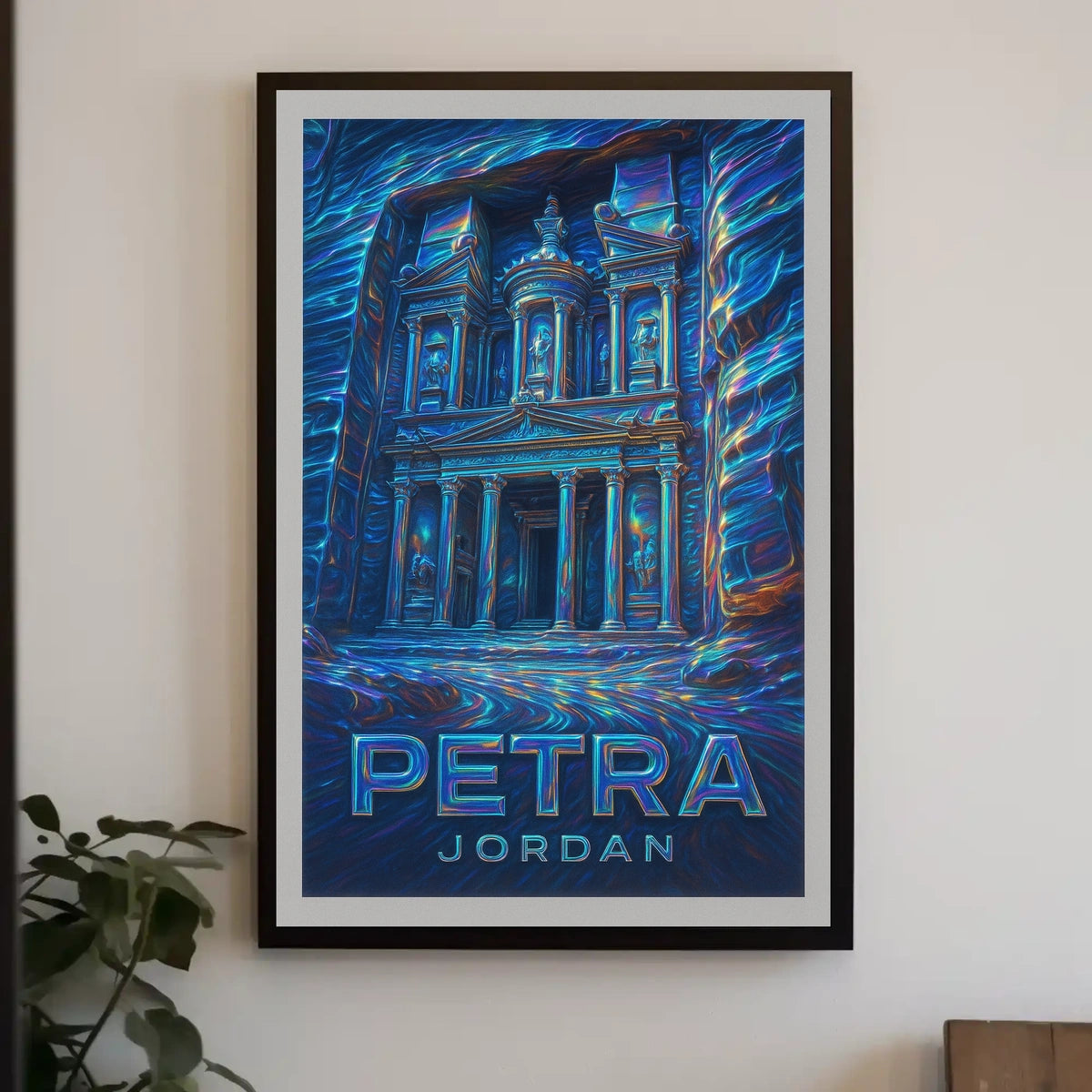 Petra Mystical Grandeur Surrealism Poster