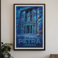Petra Mystical Grandeur Surrealism Poster