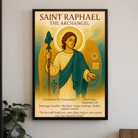 Saint Raphael the Archangel Poster PosterGoat