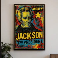 Andrew Jackson 7th President of the United States Graffiti Pop Art Poster